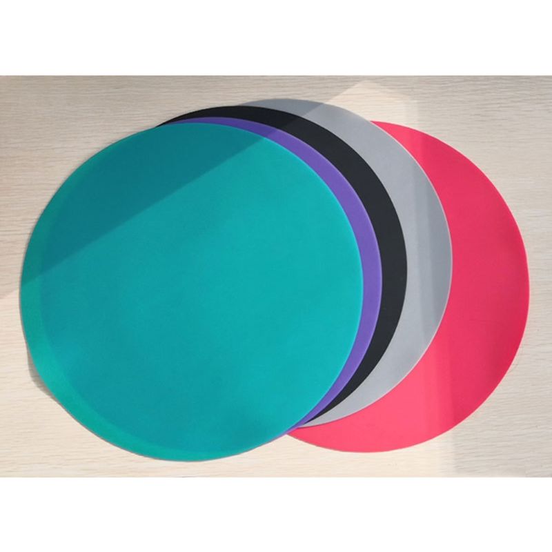 2Pcs 30cm Round Silicone Baking Mat Heat Resistant Oven Microwave Cookie Pizza Sheet Pastry Tray Kitchen Bakeware