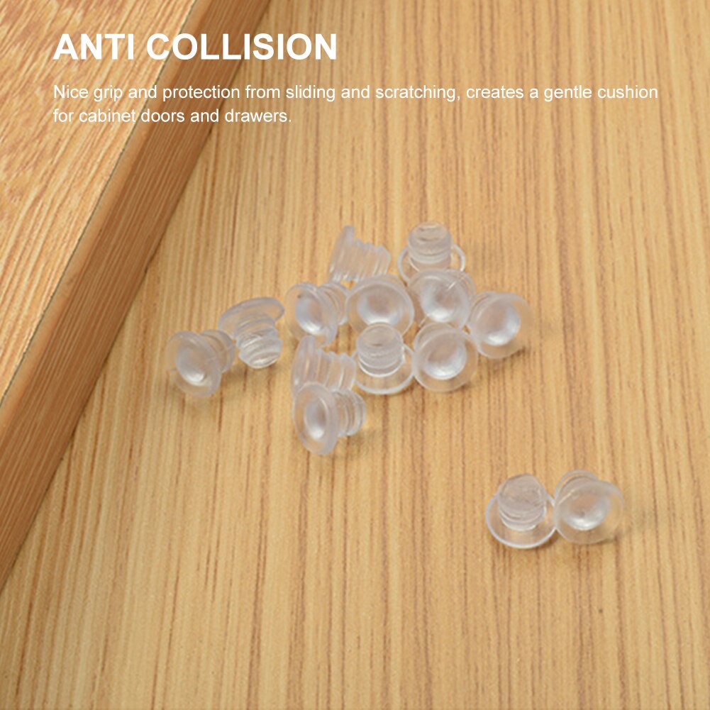150Pcs Pvc Stekkers 5 Maten Glazen Tafel Top Bumpers Soft Anti Collision Ingebed Clear Spacers Accessoires Thuis Kabinet Patio
