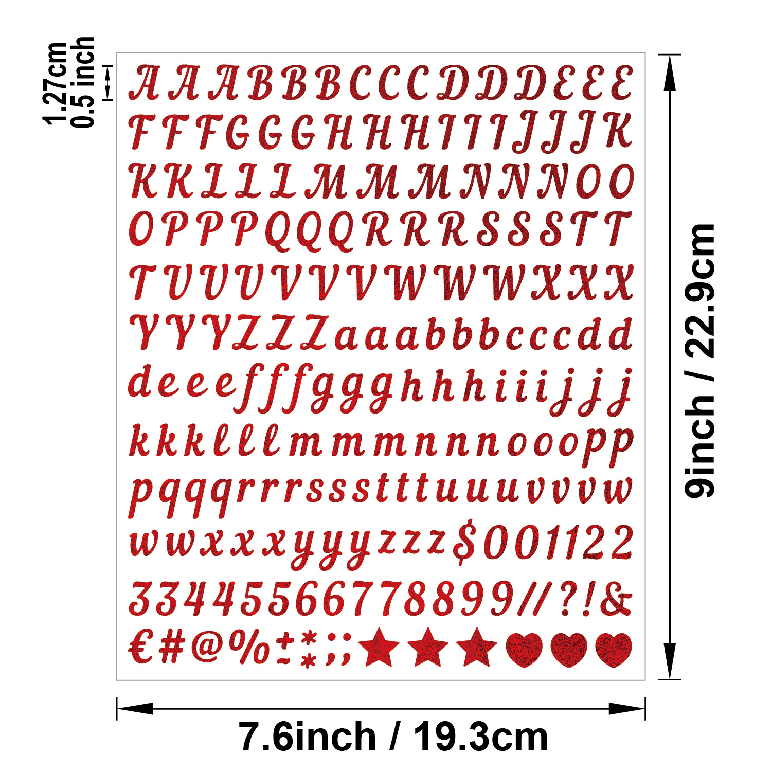 1 vel zelfklevende glitterstickers, letters en cijfers, voor cadeauverpakkingen, feestkaarten, brieven, bruiloftsdecoratie: Kaki