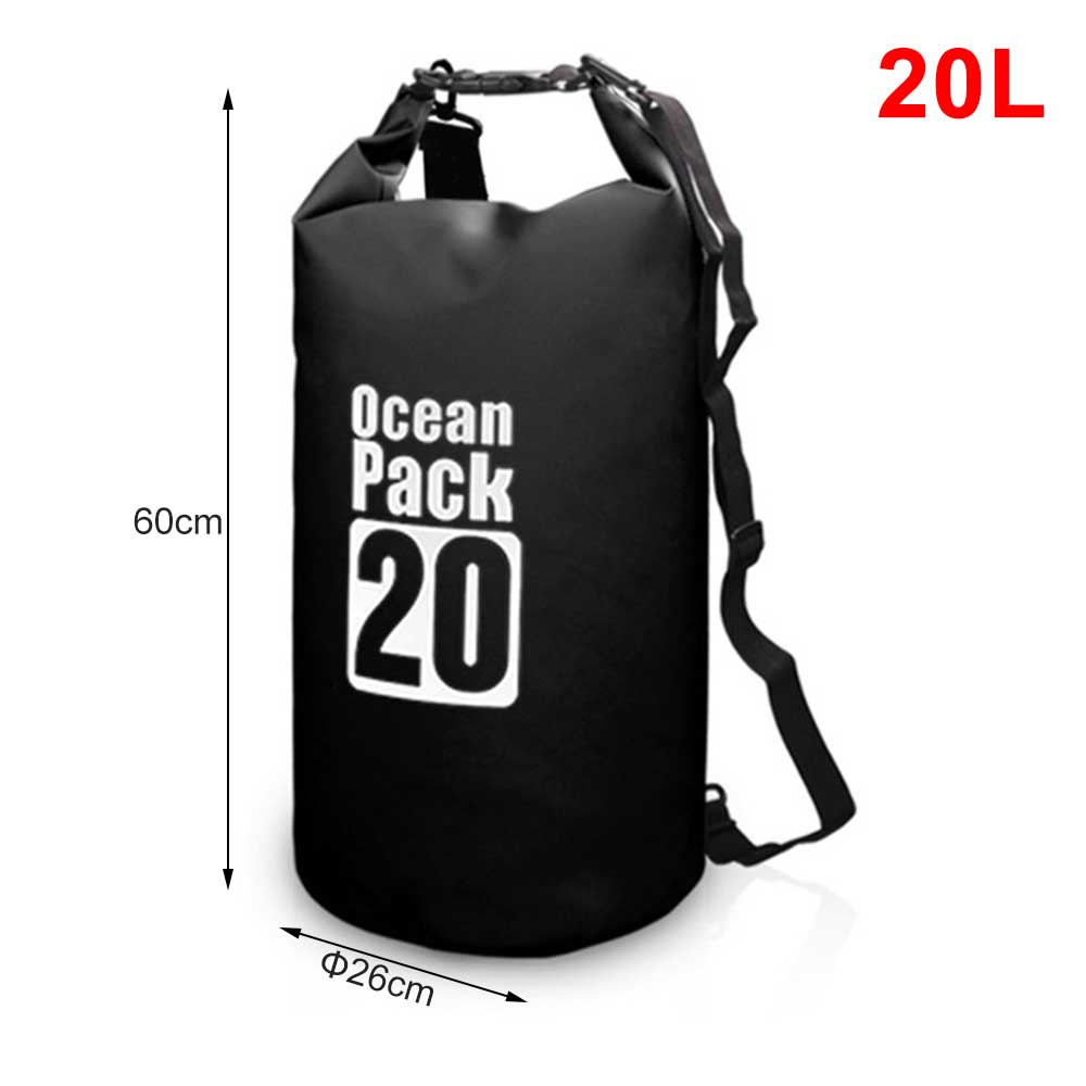 Waterproof Dry Backpack Floating Shoulder Bag Roll Top Sack for Kayaking Rafting Boating River Trekking Swimming Pool Outdoor