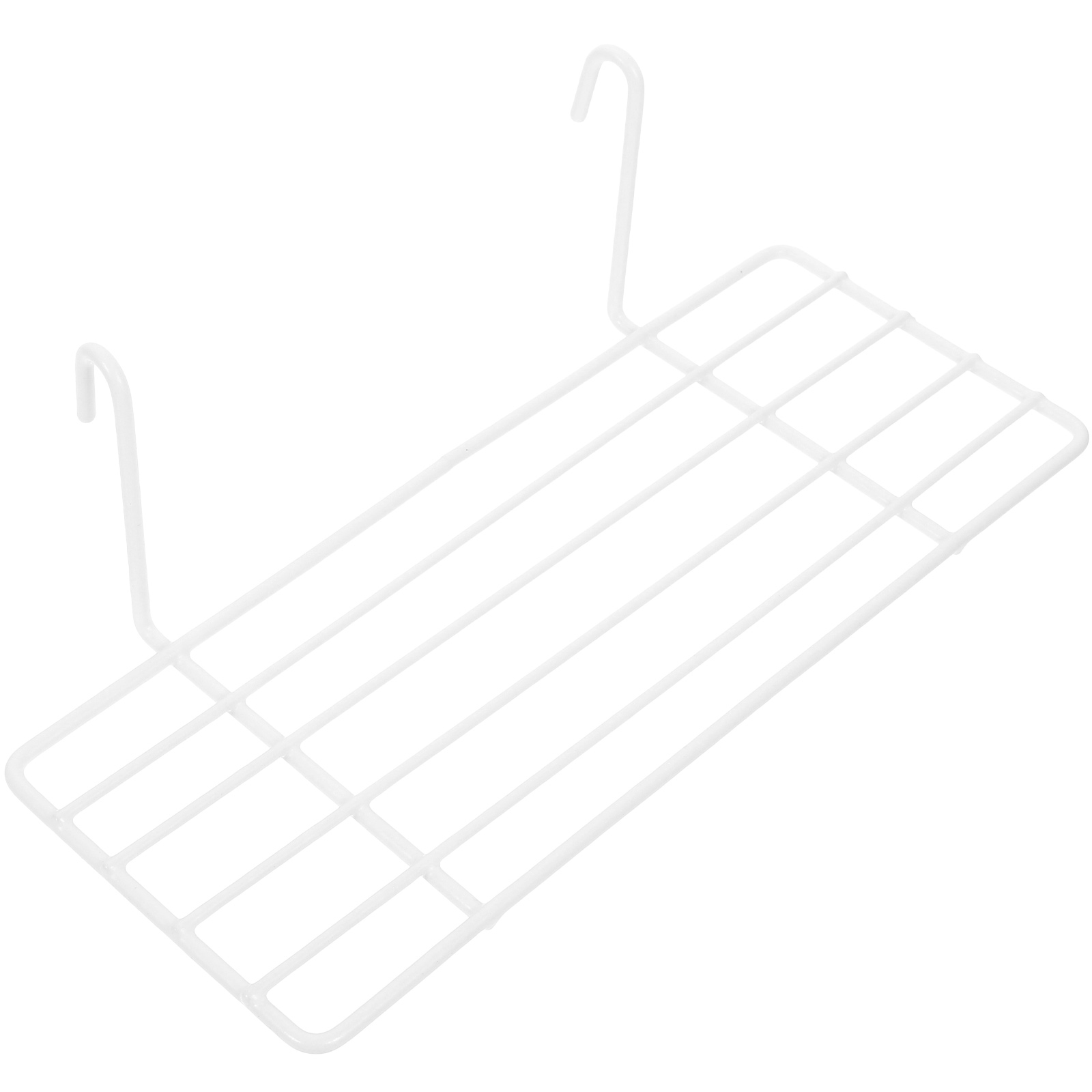 Panneau de grille pour panier de rangement en fil métallique, étagère droite T1, espace de rangement supplémentaire, de document blanc, 25x10cm