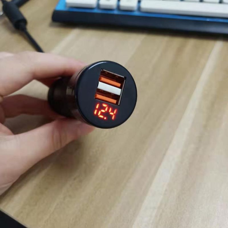 12v/24v dual-ports 3.1a usb-autoladegerät mit zigarettenanzünder, digitalem led-voltmeter und netzteil für mobiltelefone, tablets und gps  r9jb geräte