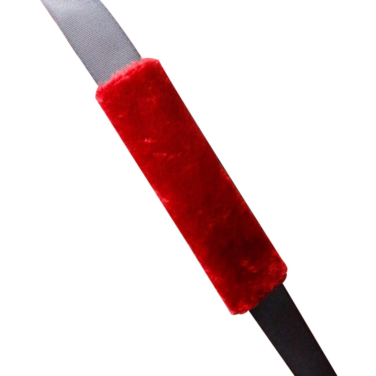 2 pçs do carro universal cinto de segurança capa fofo auto cinto de segurança almofada de ombro almofada de pelúcia protetor universal: Wine red