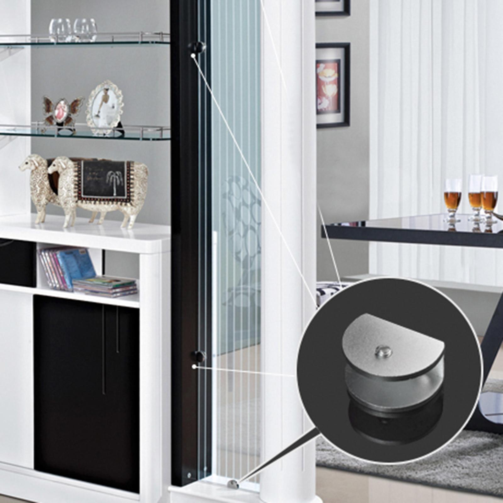 Verstellbare Glas Regal klemmen 6-12 in Halbkre... – Grandado