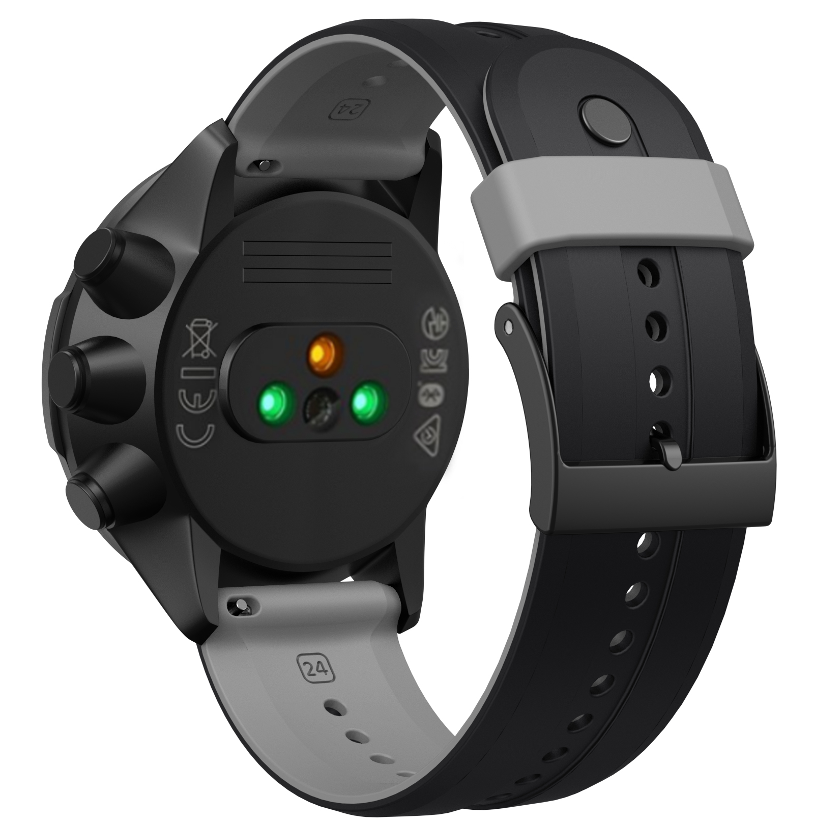 Correa de silicona de colores dobles de 24mm para pulsera Suunto 7, pulsera para reloj Suunto 9, correa deportiva para Suunto 9 Baro/Spartan