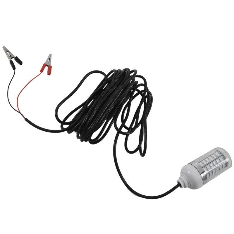 12V LED Green Underwater Submersible Night Fishing Light Crappie Shad Squid Boat Fishing Light