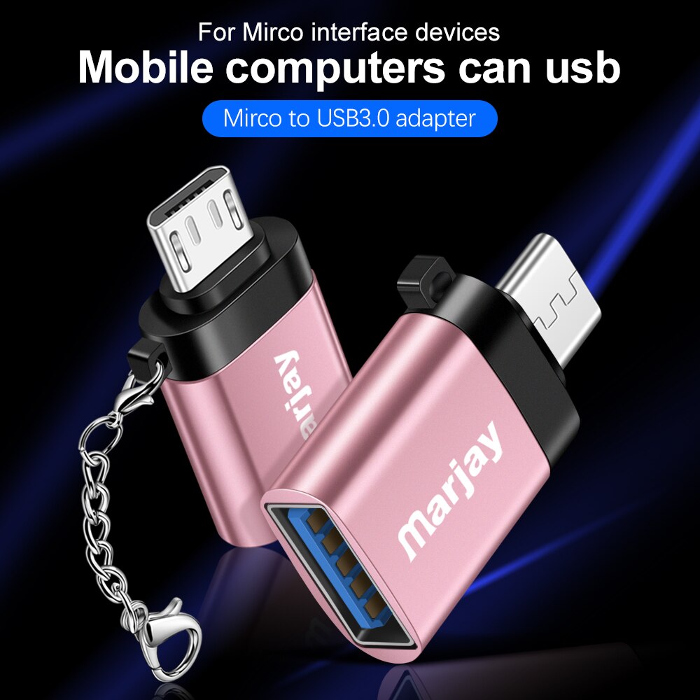 Marjay Otg Micro Usb-kabel Adapter Voor Xiaomi Redmi 6a Usb 3.0 Otg Voor Samsung A7 Note3 Micro Usb Adapter voor Huawei P10