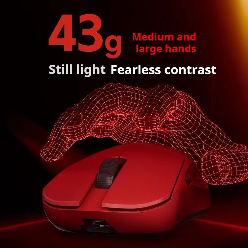 Mad G Mouse wireless ultraleggero Gioco Esports Mouse Esports dual-mode Mouse da gioco Fps ad alte prestazioni Regalo per giocatori