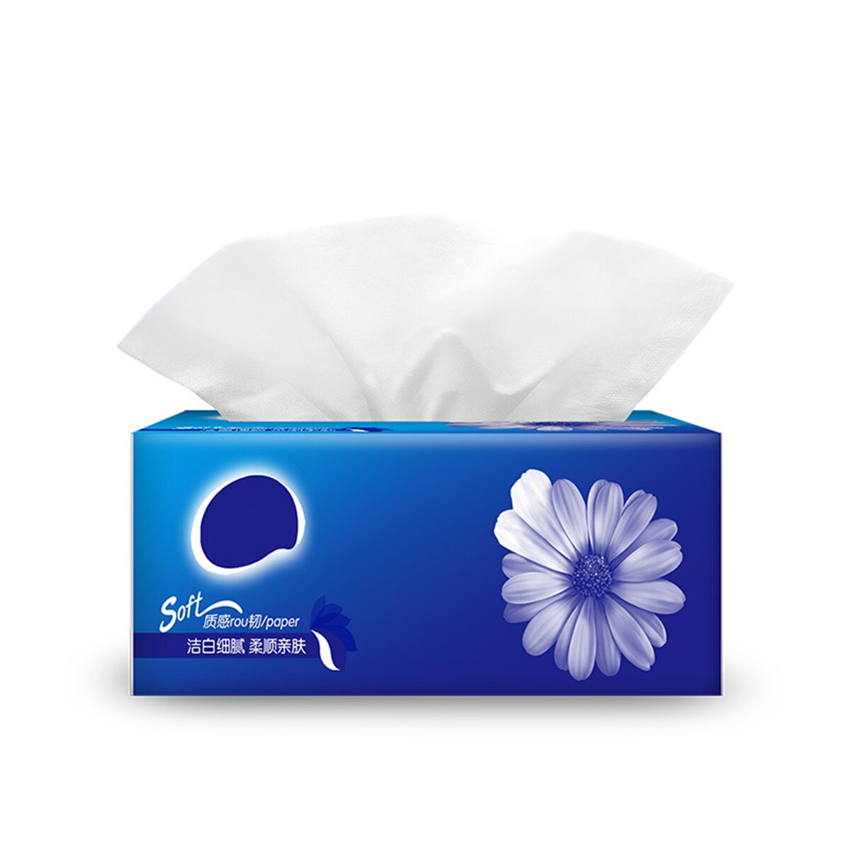 (300pcs/pack) 4 Packs Hand Clean Toilet Tissue Solid Paper Napkin Serviettes 3 Ply Paper Tissues Soft Strong