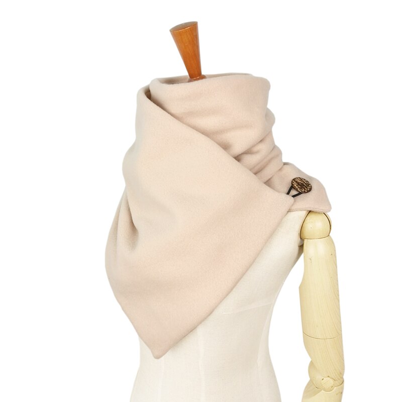 Leo anvi marke schals frauen männer hals wärmer weiche maske solide mit schleife tasten unisex mujer bufand femme: Beige
