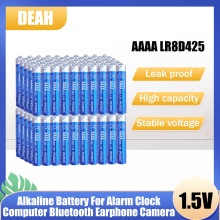 100PCS 1.5V AAAA LR8D425 Alkaline Battery 4A LR61 AM6 E96 MN2500 MX2500 For Camera Alarm Clock Electric Toys Bluetooth Earphone