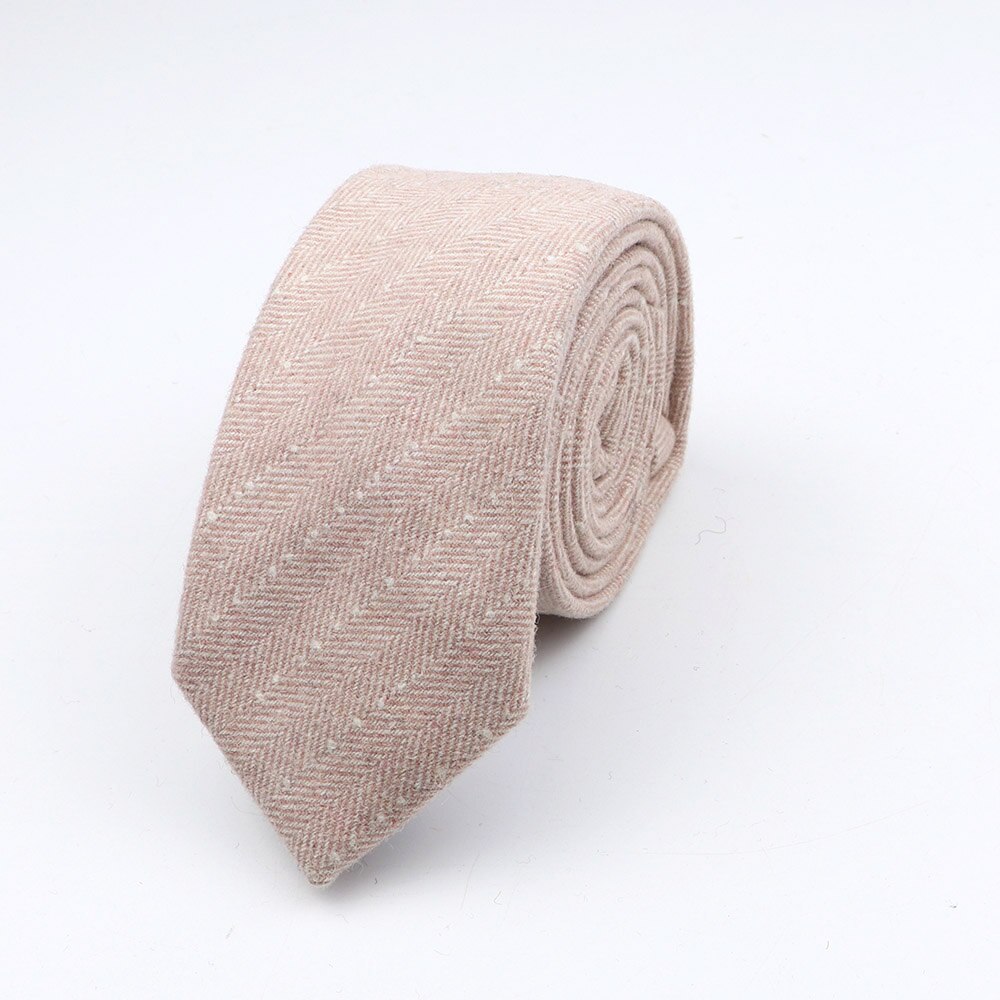 Corbata de lana de Cachemira gruesa para caballero, corbata de Color sólido de 7CM, estilo europeo Formal para de boda, ropa de , rojo, marrón, verde, gris: 25