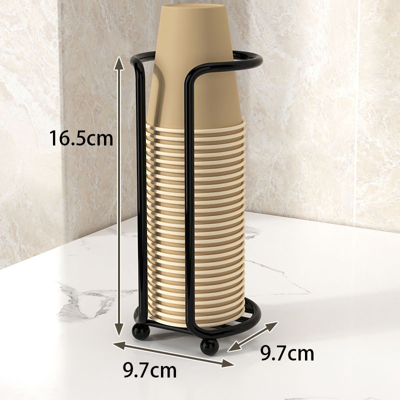 Cup Storage Holder Luxury Disposable Cup Support Frame Household Kitchen Paper Cup Holder Tea Cups Dispenser Kitchen Gadget: Blue