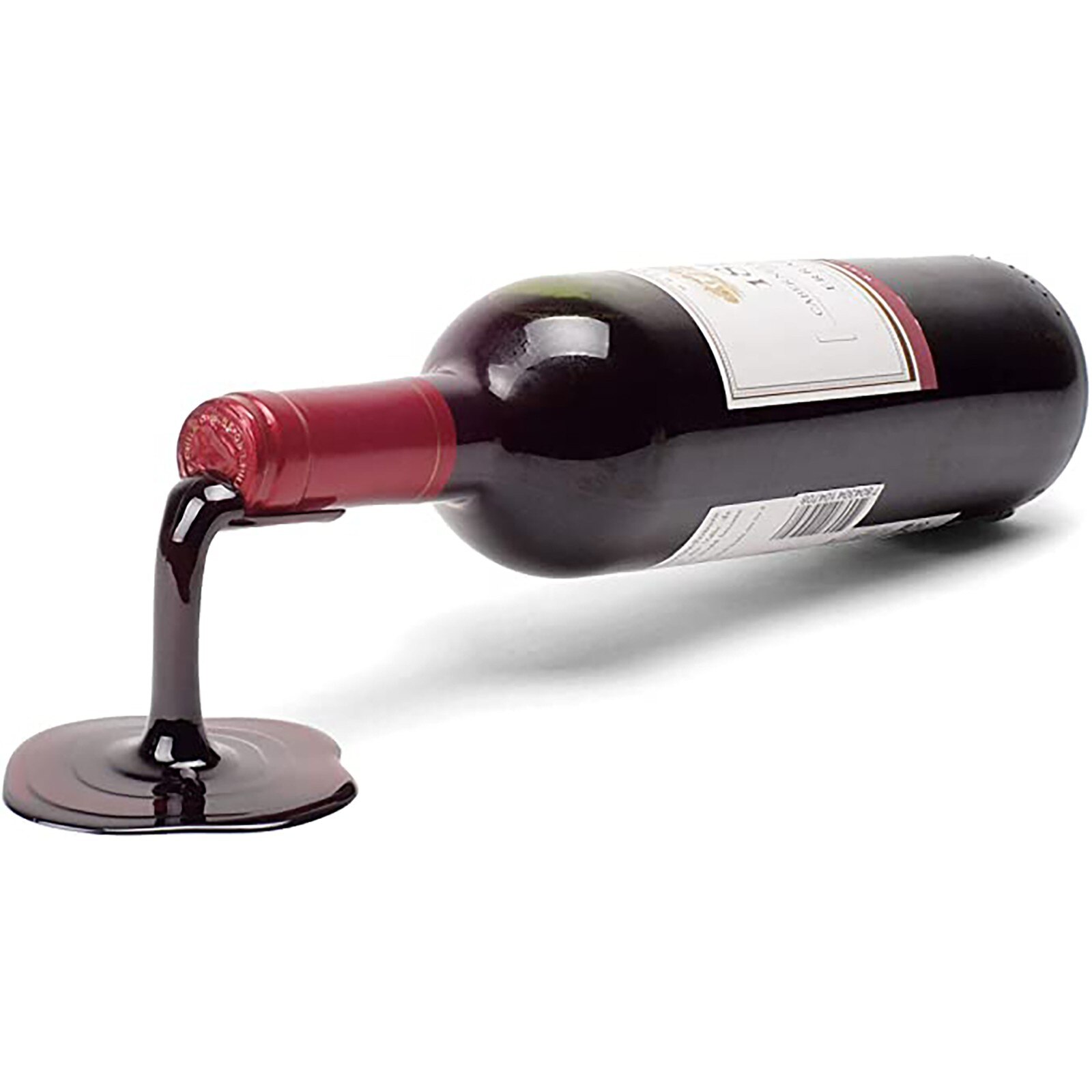 Spilled Wine Bottle Holder Red And Gold Individuality Wine Stand Kitchen Bar Wine Rack Stand Display Stand Gadgets: B