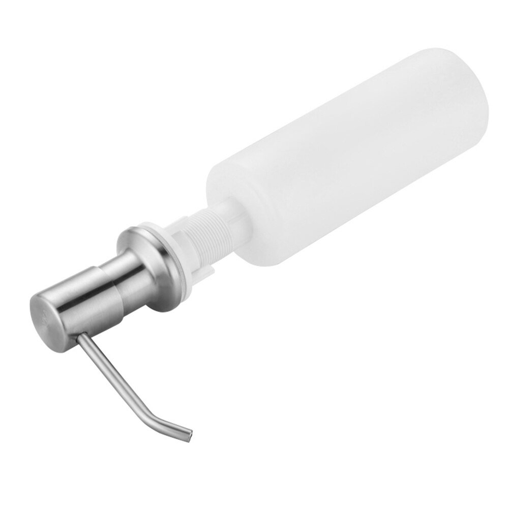 Stainless Steel Kitchen Soap Dispenser Sink Detergent Shampoo Hand Wash Soap Bottle Silver Pumps for Bathroom Hotel
