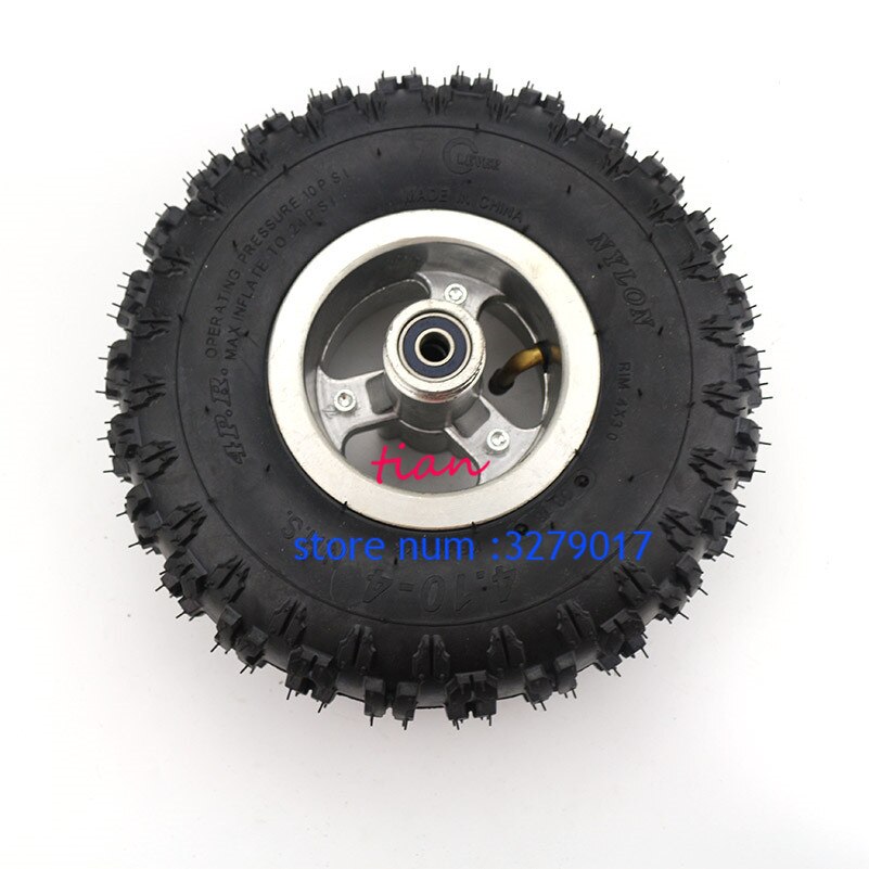 4.10/3.50-4 banden wielen 3.50/4.10-4 "Inch Velg Band Band 49cc Mini Quad Dirt Bike ATV Buggy