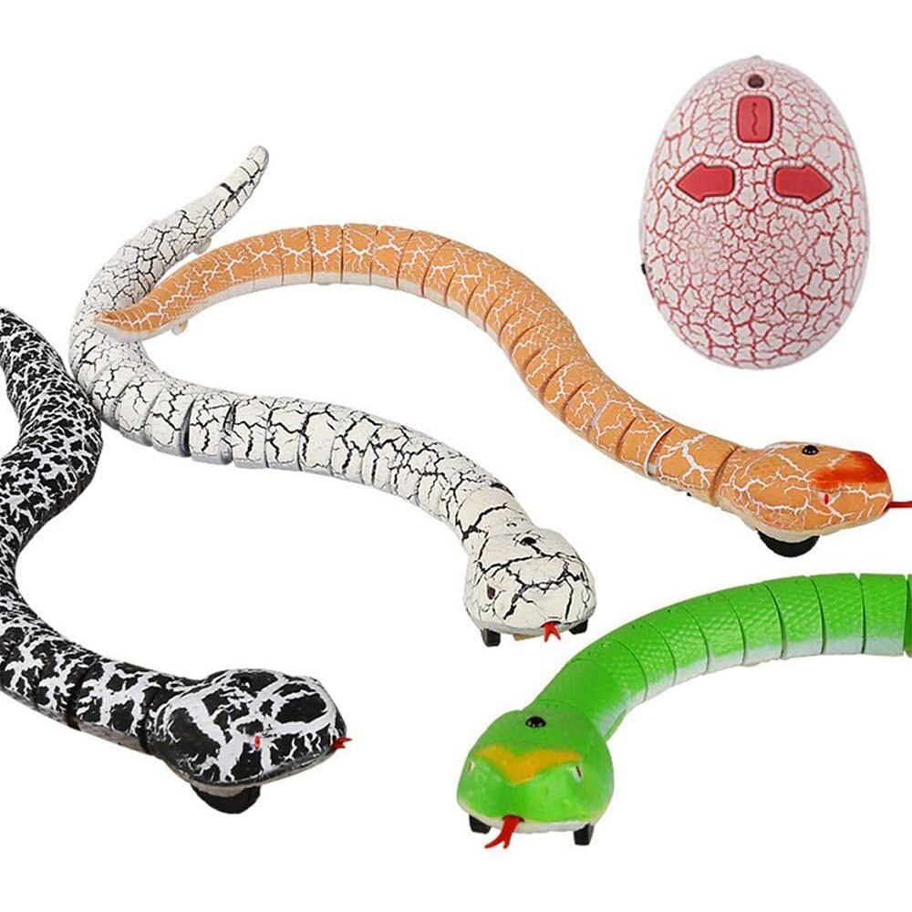 Realistische Rc Snake Naja Cobra Viper Infrarood Afstandsbediening Robot Dier Speelgoed Grappige Angstaanjagende Grappige Kerst Kids