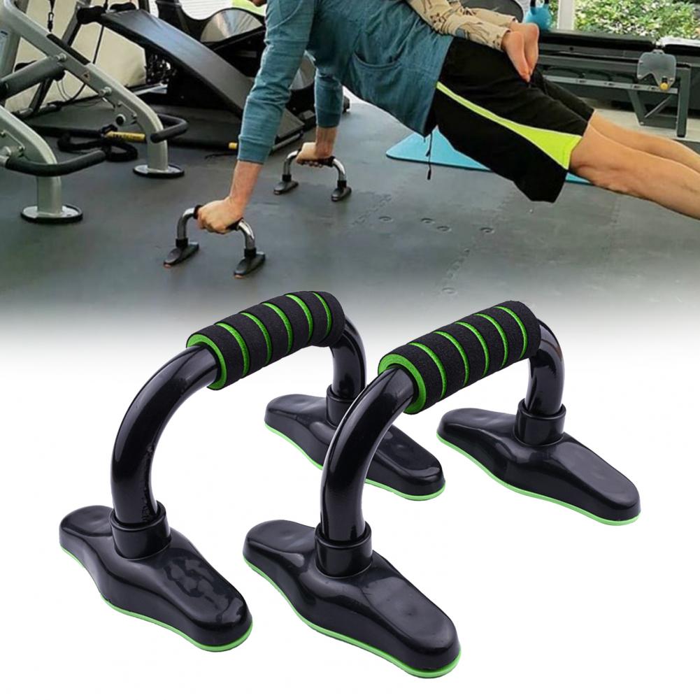 Stable Base 1 Pair Useful Floor Push Up Handles Bars Arm Muscle Building Push-up Stand Rack Sweat-Absorbed Home Workout