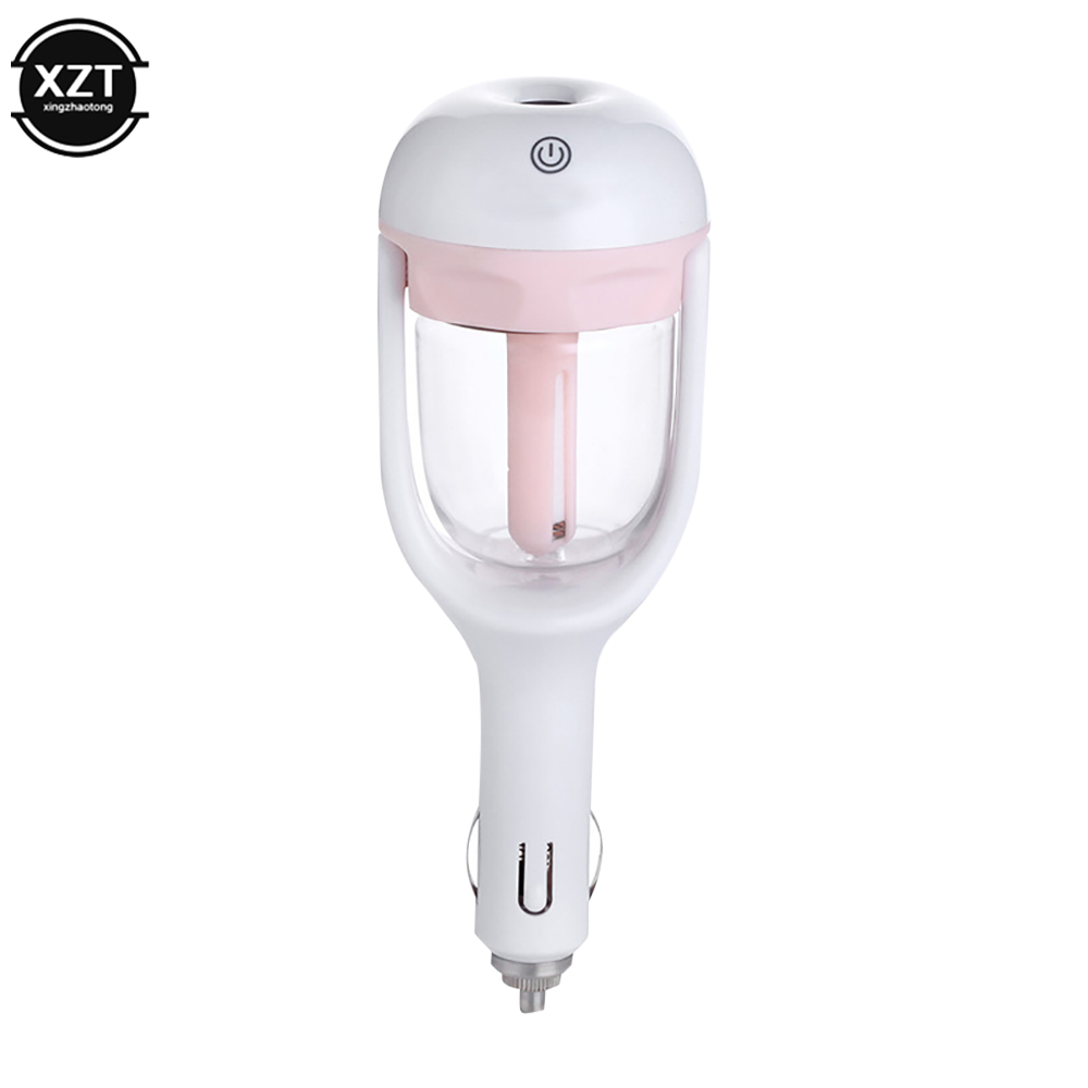 Mini humidificateur d'air pour voiture, purificateur d'air à vapeur, diffuseur d'arôme, huile essentielle, diffuseur d'aromathérapie, brumisateur automatique pour voiture: Rose