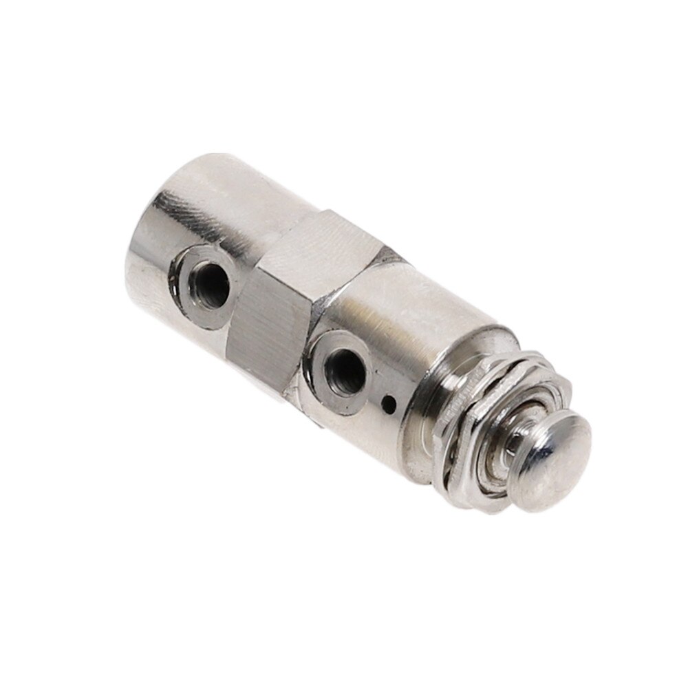 Exhaust valve 2 Position 5 Way ON/OFF M5 Thread Push button Switch TV-4P Air Pneumatic Mechanical Valve w Fiittings