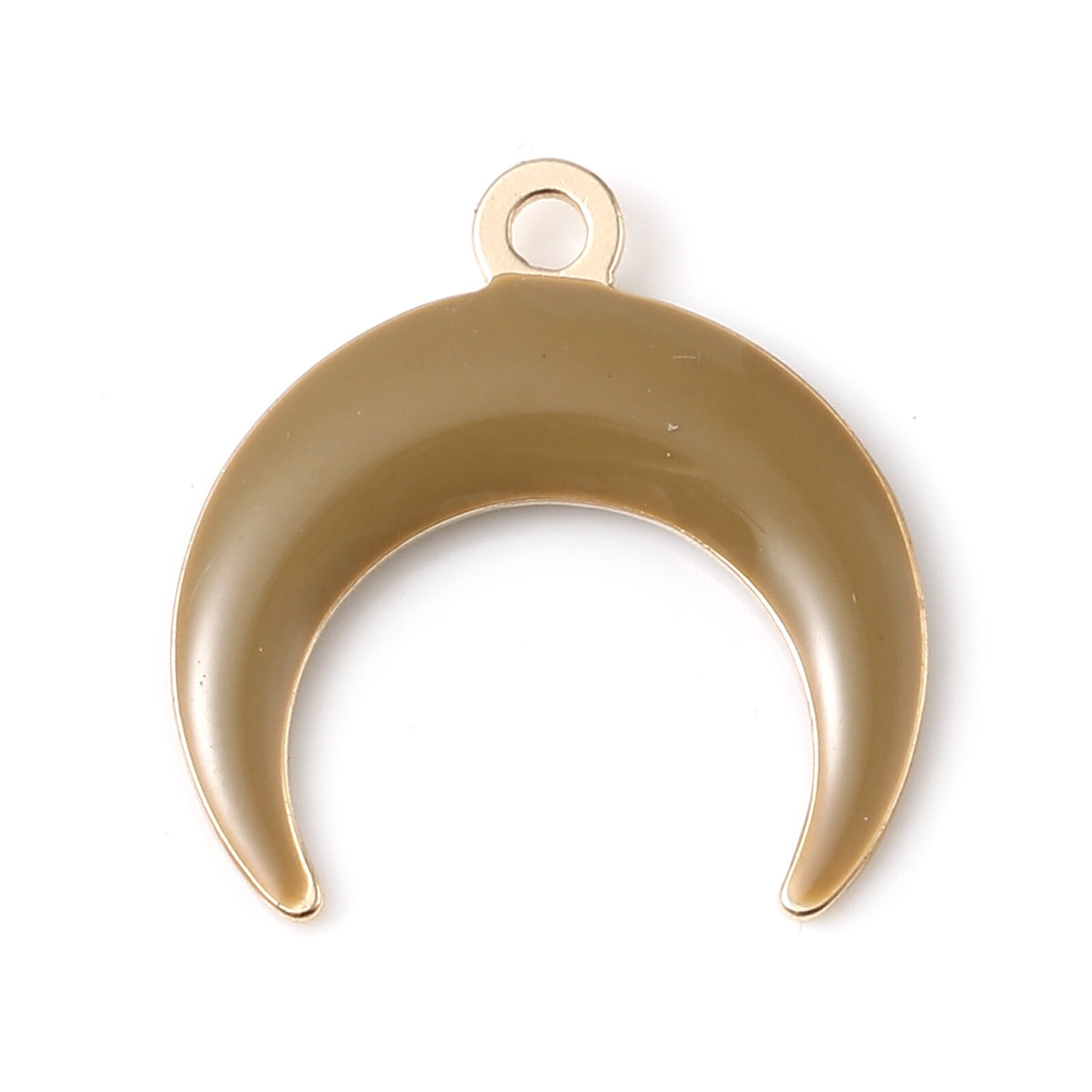 5 sztuk galaktyka księżyc stylu uroki wisiorek dla tworzenia biżuterii kolorowe pół księżyc dwustronne emaliowane cekiny wisiorek naszyjnik DIY: 7