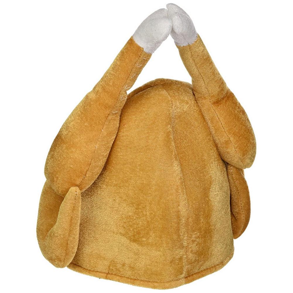 2022 Turkey Thanksgiving Hat Novelty Cooked Chicken Bird Secret Santa Fancy Dress Props Unisex Hat