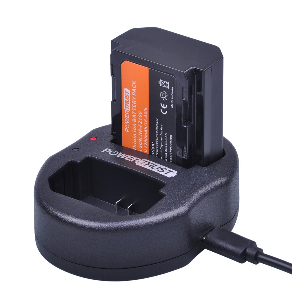 1x NP-FZ100 NP FZ100 FZ100 Dual USB Batterij Lader voor Sony NP-FZ100 BC-QZ1 Alpha 9 A9 Alpha 9R A9R Alpha 9S Camera Batterijen