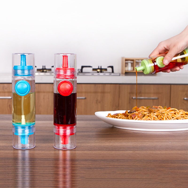 2 in 1 köksgrill kryddolja sojasås vinäger sprayflaska cruet dispenserlåda