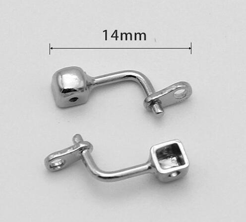 1 Paar Praktische Multi-Stijl Bijpassende Insert Schroef Type Buishouder Neus Pad Metalen Ondersteuning Gebruikt Voor Bril Accessoires: Beige