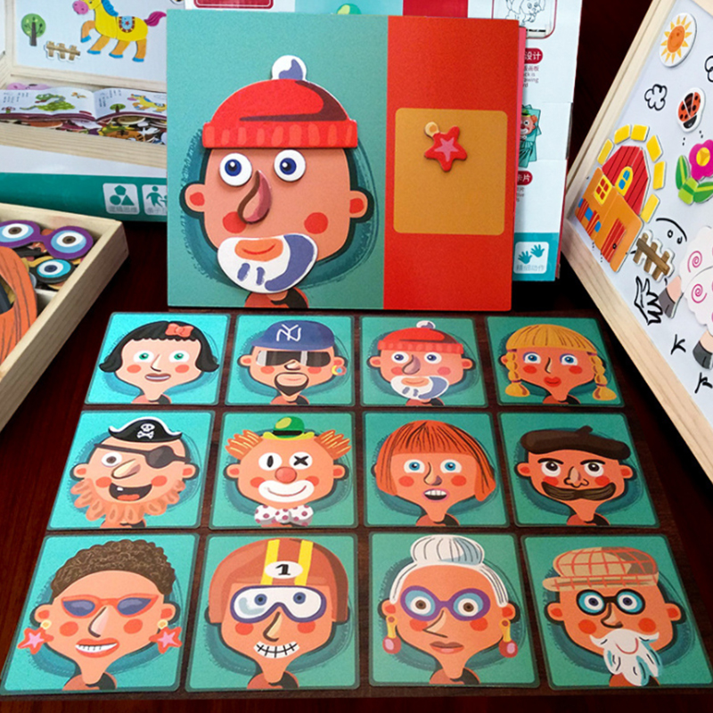 Magnetische Puzzel Kinderen Intellectuele Ontwikkeling Speelgoed Multifunctionele Jongen Meisje Baby Kleuterschool Vroege Onderwijs