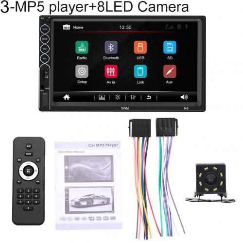 N6 7 inch touchscreen 2 din autoradio bluetooth video  mp5 speler met camera: 3