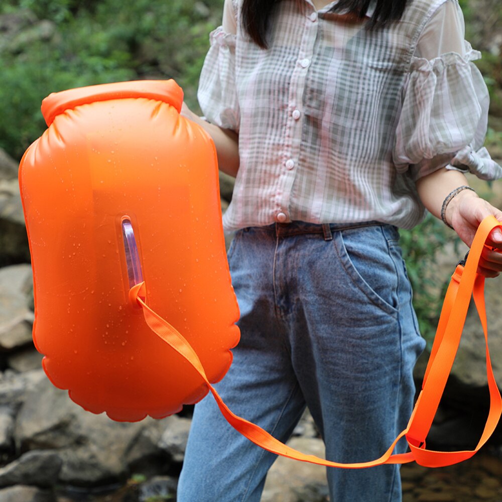 20l dicke, wasserdichte pvc-ausrüstungstaschen, aufblasbare schwimmhilfen für outdoor-sportarten wie bootfahren, kajakfahren, angeln, rafting, schwimmen und camping.