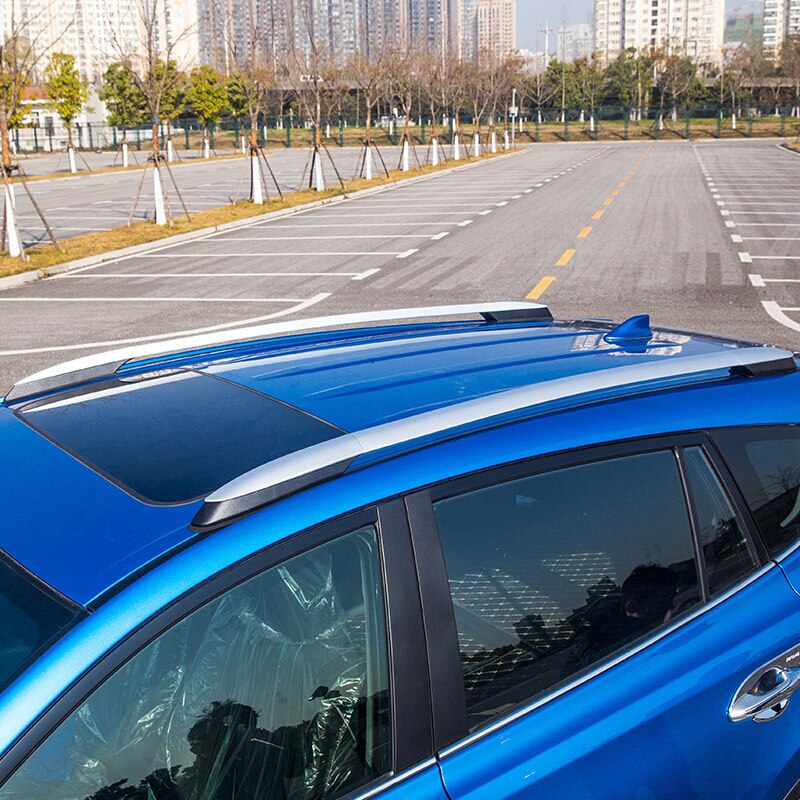 Voor Toyota RAV4 XA40 Zilver Exterieur Auto Auto Imperiaal Rail End Cover Shell Cap vervanging 4 STUKS