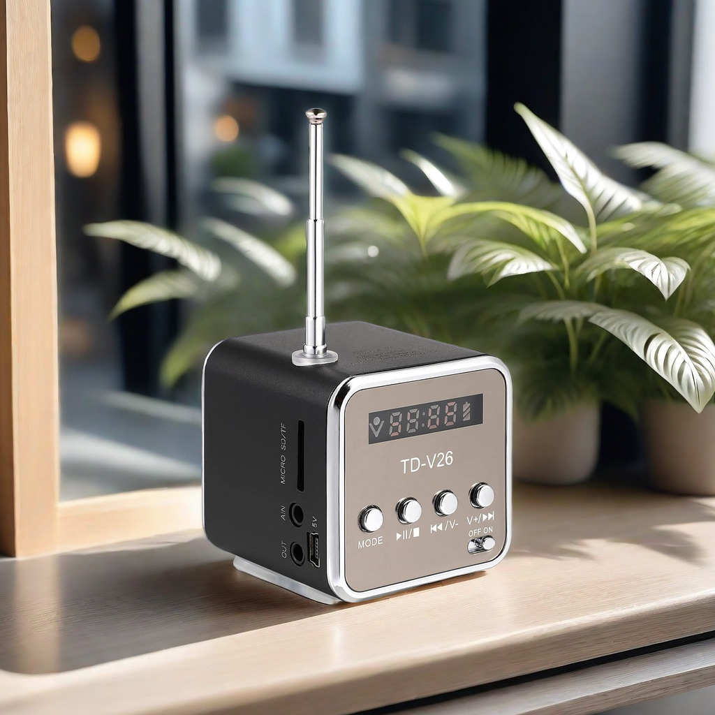 Portable MP3 Player FM Radio 3.5mm Wired/Wireless Bluetooth Mini Speaker Support TF Card U Disk Speaker for DVD Laptop Phone