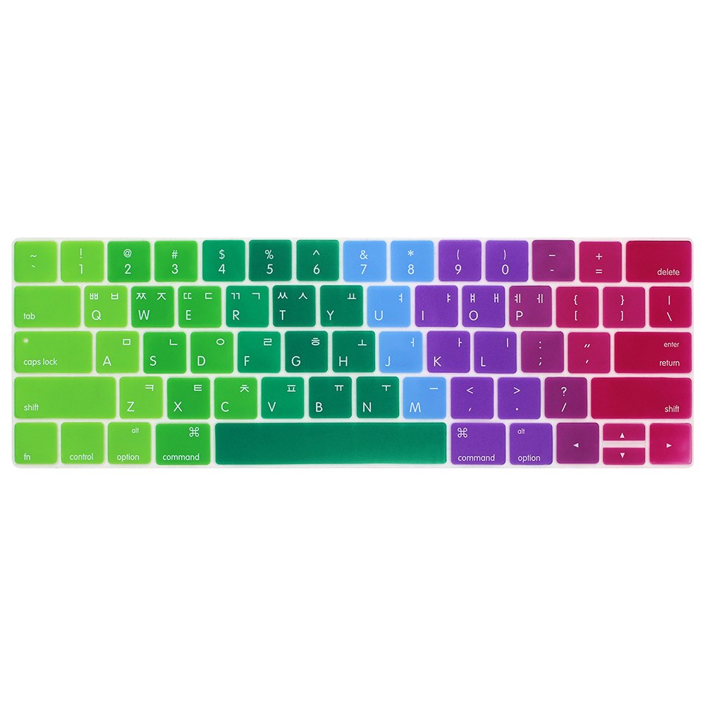 Korean Keyboard Cover Protector Skin for MacBook with touch bar 13 15 A1706 A1707A1989 Korea laptop keyboard protective film: MULTI