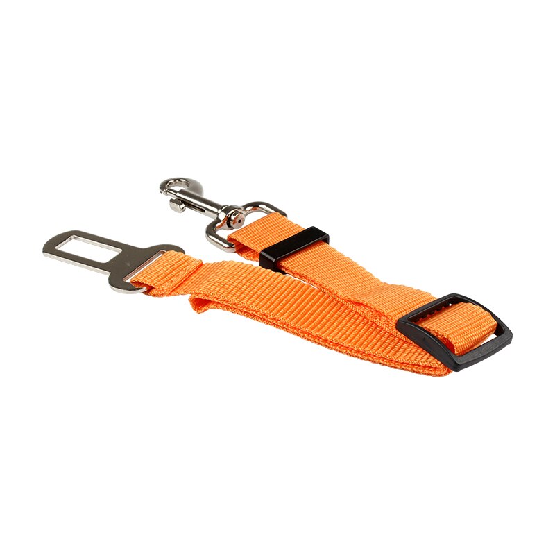 Sikkert sikkerhedssele til hunde hvalpe i bil justerbar sikkerhedssele sele blyklips hund leverer tilbehør sikkerhedsprodukter til kæledyr: Orange