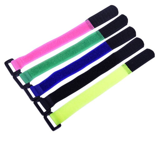 Lot de 10 sangles auto-adhésives en Nylon, 30cm de long et 2cm de large, organiseur de câbles réutilisable pour télévision et PC