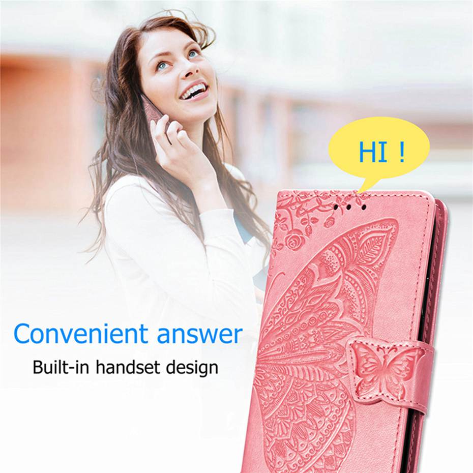 Flip Case For OPPO A15 Case 3D Butterfly Luxury Wallet Cover PU Leather Phone Case For OPPO A15 Case