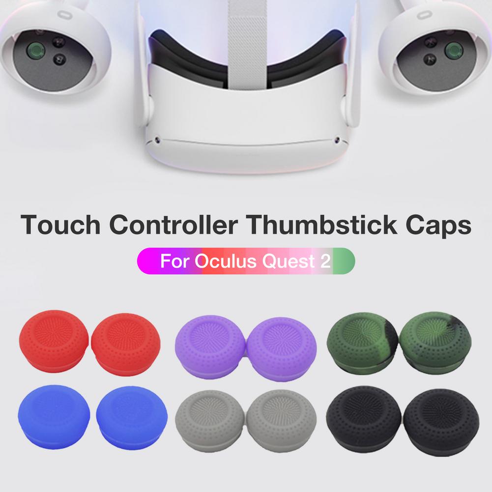 12 Stuks Siliconen Thumb Stick Grip Caps Joystick Cover Case Voor Voor Oculus Quest 2 Vr Touch Controller Thumbstick Cap voor Quest2