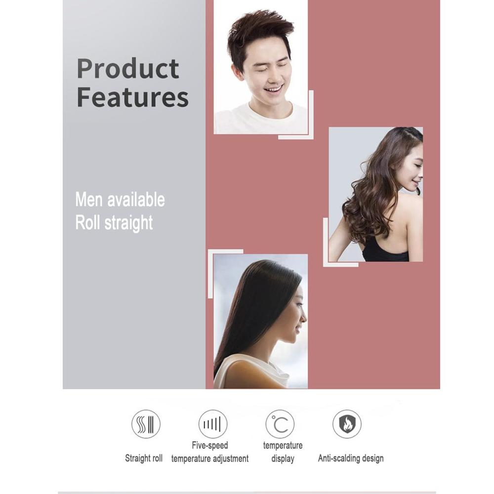 Small Wave Curling Iron Men'S Beard Small Curling Hair Curler 3D Ceramic Thermostat Straight Hair Straightener