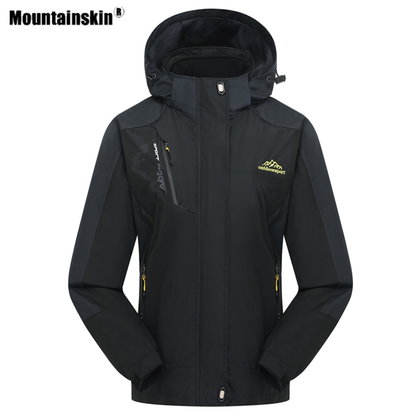 Bergsskinn dam vinter 2 delar softshell fleecejackor utomhussport vattentät termisk vandring skidåkning damrockar  rw015