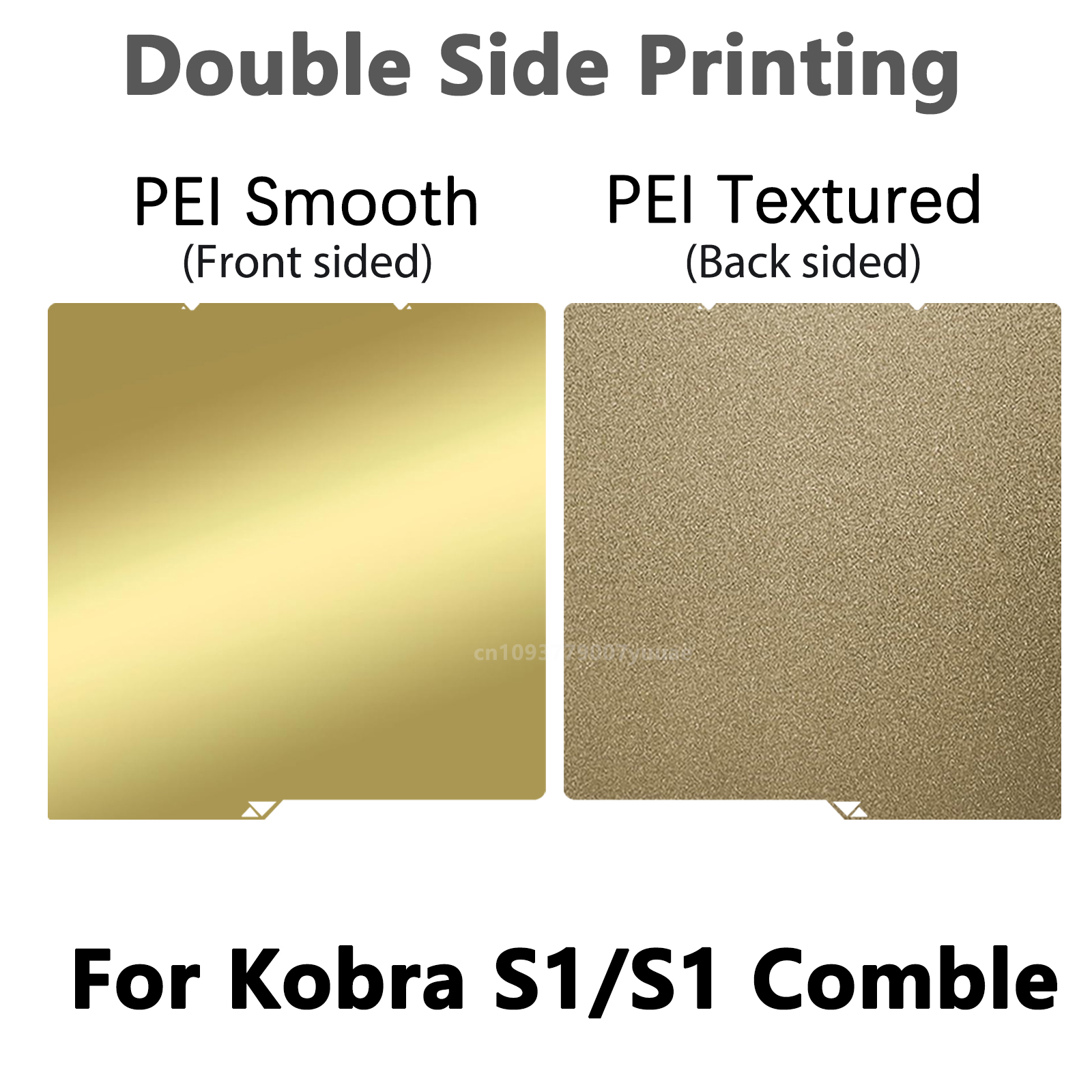Cama holográfica para Anycubic Kobra S1, hoja Pei 264x276 PEI texturizada H1H PET Kobra S1, placa de construcción combinada Kobra S1C 3d