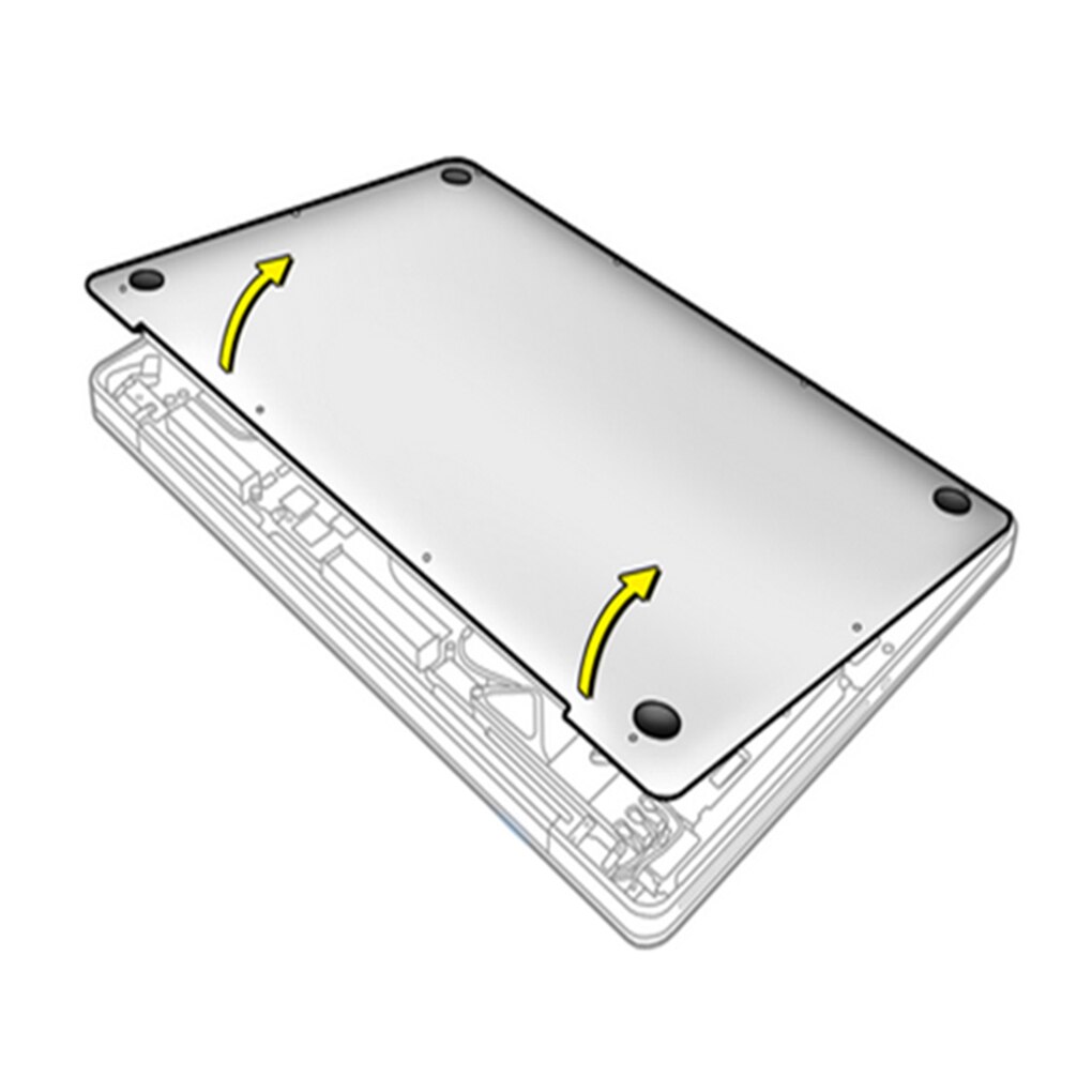 4Pcs Macbook Rubber Voeten Pad Zelfklevende Anti-Slip Laptop Bodem Voet Cover Vervanging Voor Macbook Pro A1278