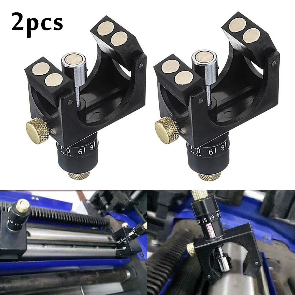 2Pcs Adjustment Wood Planer/Jointer Knife Setting Jig Magnetic Planer Blade Setting Jig Gauge Carpentry Woodworking Tools