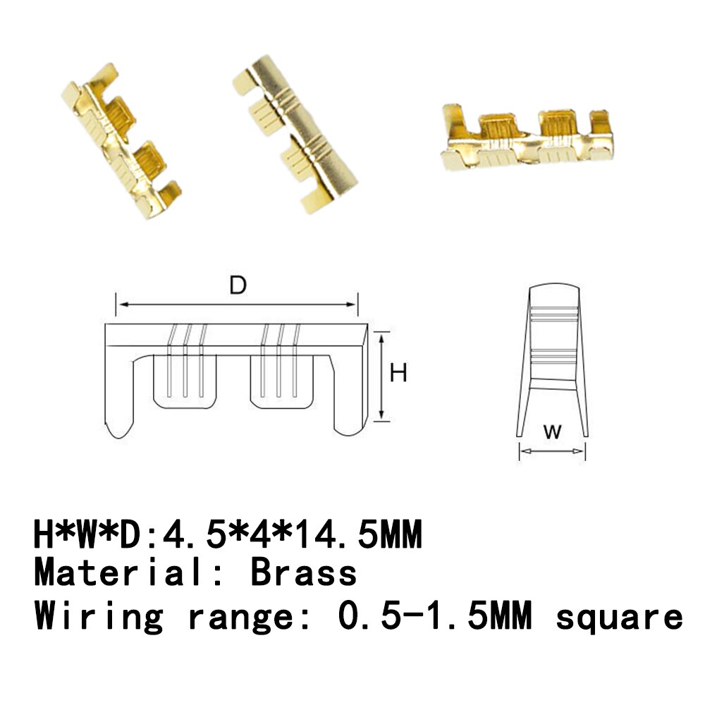 100 stücke 453 U-förmigen klemme 0,5-1,5mm 2-2,5mm spleißen Endgeräte Kalt-gedrückt stecker Kabel Elektrische Sertir Draht Verbindung: 0.5-1.5 mm2