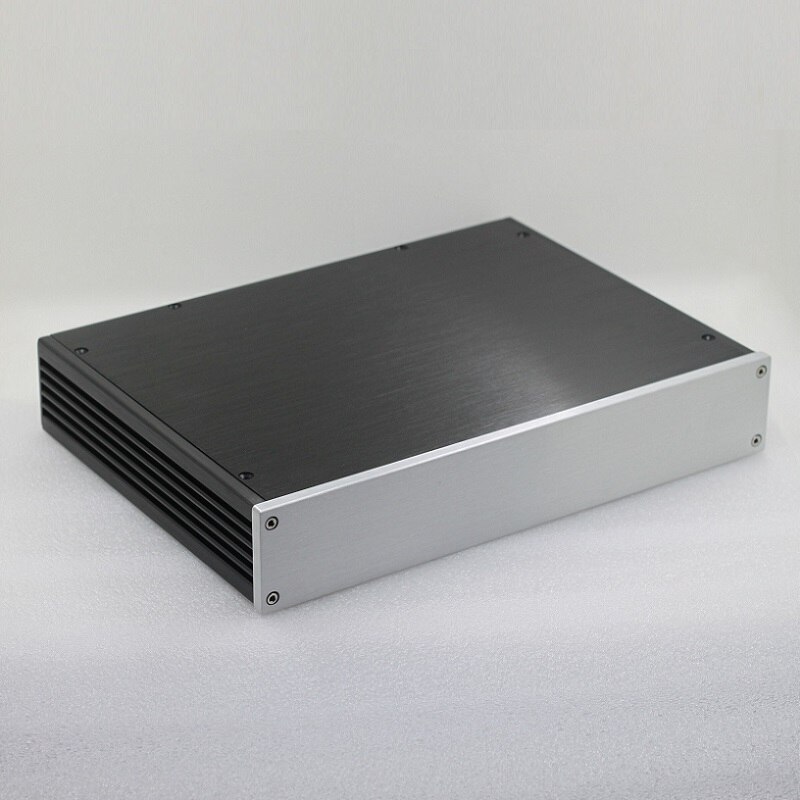 340X62X248mm DAC Decoding Shell Amplifier Chassis Rear Housing DIY Box Enclosure Anodized Aluminum Home Audio Power Supply Case