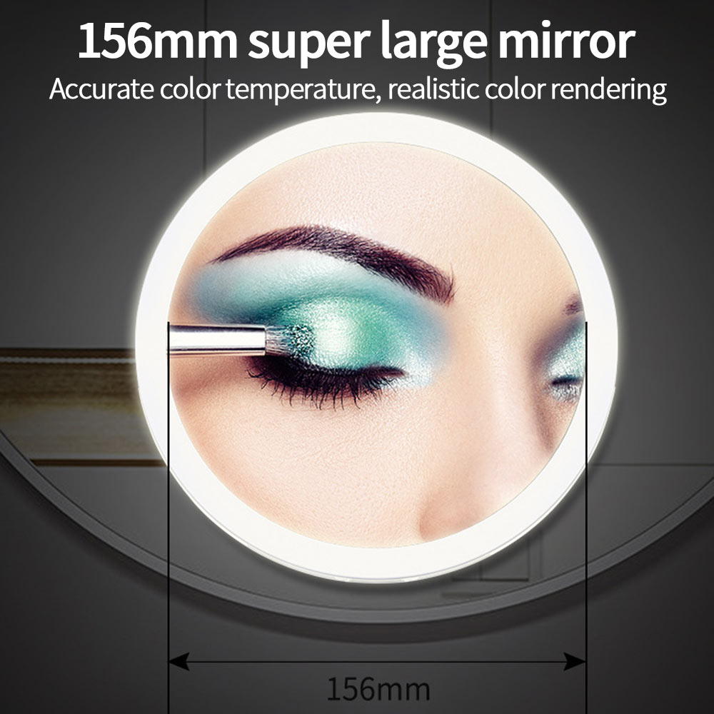 Makeup Mirror With 3 Luminosity LED Lights Make Up Mirror 10X Magnifying Vanity Mirror Cosmetic Miroir LED