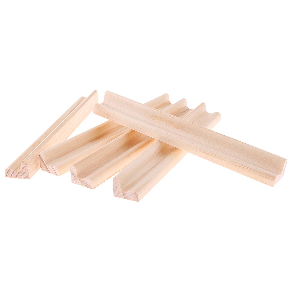 5Pcs Houten Vervanging Brief Houders Houten Rekken Voor Bordspellen Arts Ambachten