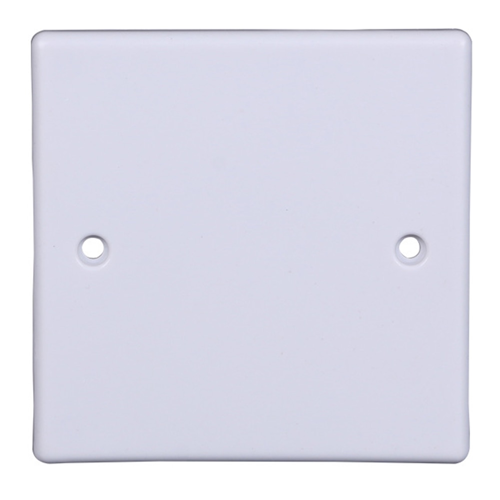 86 Type Electric Switch Heat Resistant Single Blank Whiteboard Outlet Plate Light Durable Wall Socket Cover Easy Install Hotel