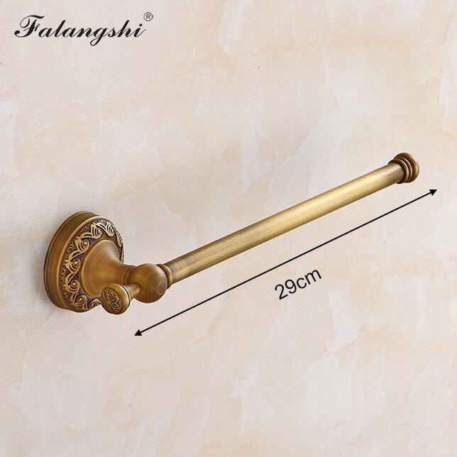 Copper Brass Bathroom Hardware Set Toothbrush Holder Toilet Paper Holder Towel Bar Soap Dish Sanitary Wares for Bathroom WB8802: Towel Bar